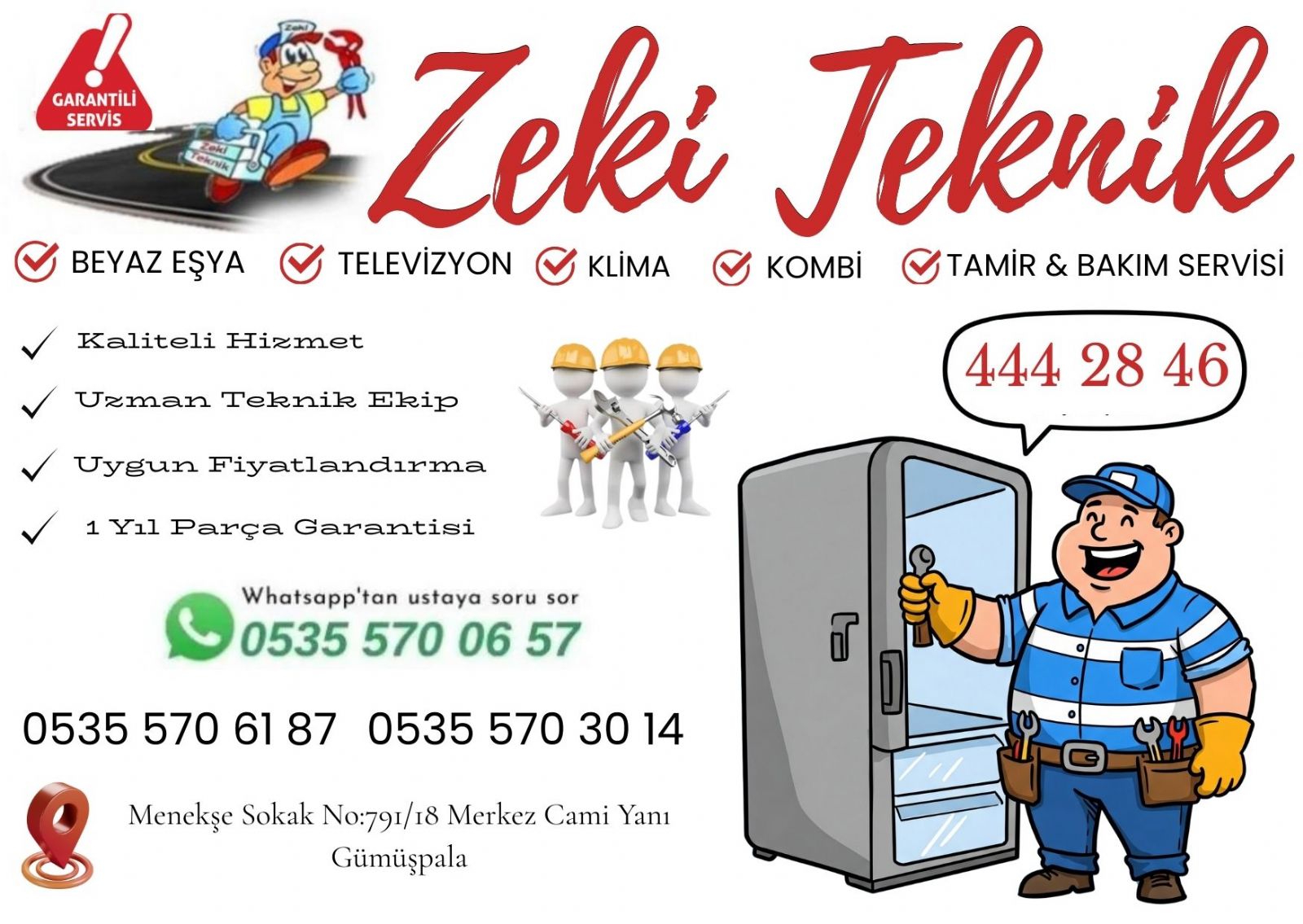 Gümüşpala Buzdolabı Servisi